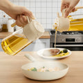 2-in-1 Oil Spray & Pour Bottle – 470ml Glass Design