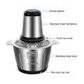 “5-in-1 3 Litre Silver Crest Electric & Hand Push Meat Chopper Stainless Steel Bowl Food Processor & Vegetable Cutter”